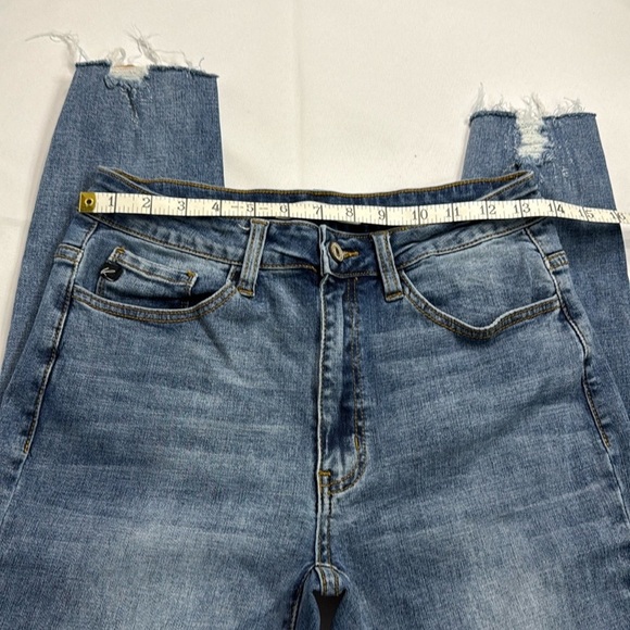KanCan Blue Skinny Jeans with Modern Fading - Picture 5 of 9